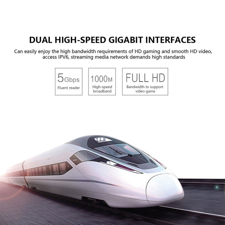 10 / 100 / 1000M Gigabit Ethernet Network RJ45 & SD & TF Card Reader to USB 3.0 HUB Mini Aluminum Adapter Converter, Total Length: about 20cm