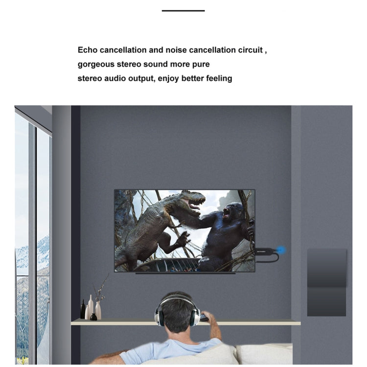 B5 Bluetooth Audio Transmitter with Antenna, Bluetooth Distance: 10m above, For Bluetooth Headset, TV, Computer, DVD, Notebook