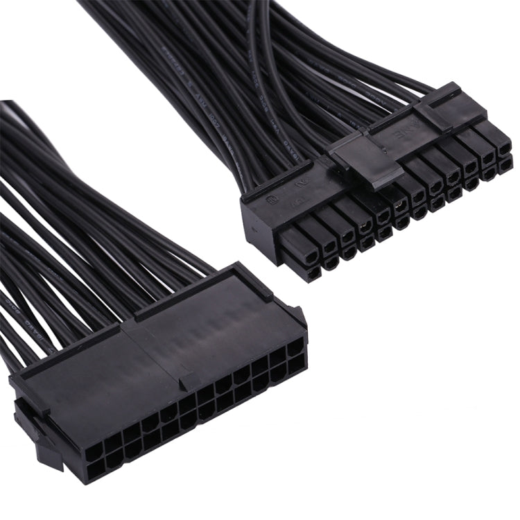 30cm ATX Mining 24 Pin Dual PSU Power Supply Extension Cable