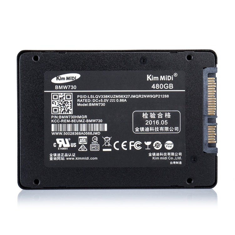 Kim MiDi  BNW730 7mm 2.5 inch SATA3 Solid State Drive, Flash Architecture: MLC, Capacity: 480GB