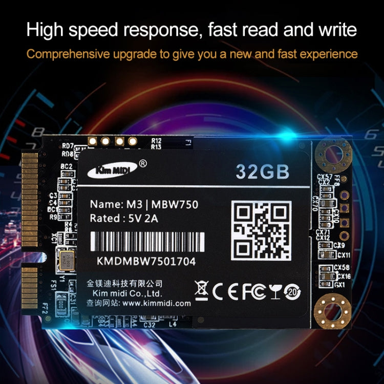 Kim MiDi  MBW750 3.8mm 1.8 inch mSATA Solid State Drive, Flash Architecture: MLC, Capacity: 32GB