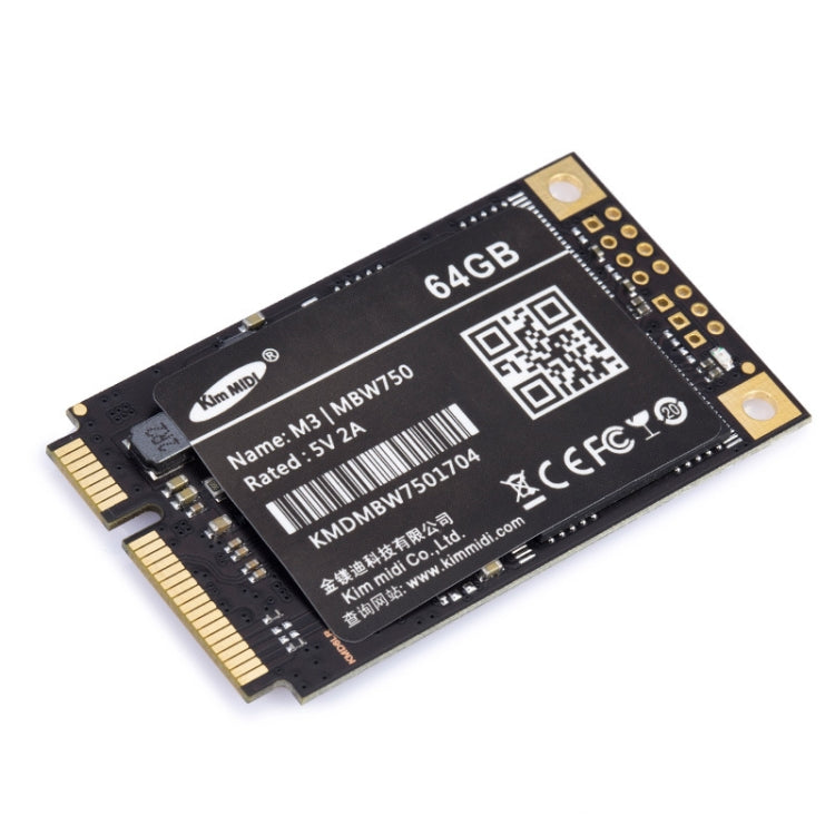 Kim MiDi  MBW750 3.8mm 1.8 inch mSATA Solid State Drive, Flash Architecture: MLC, Capacity: 64GB