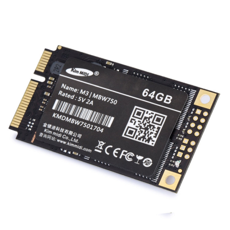 Kim MiDi  MBW750 3.8mm 1.8 inch mSATA Solid State Drive, Flash Architecture: MLC, Capacity: 64GB