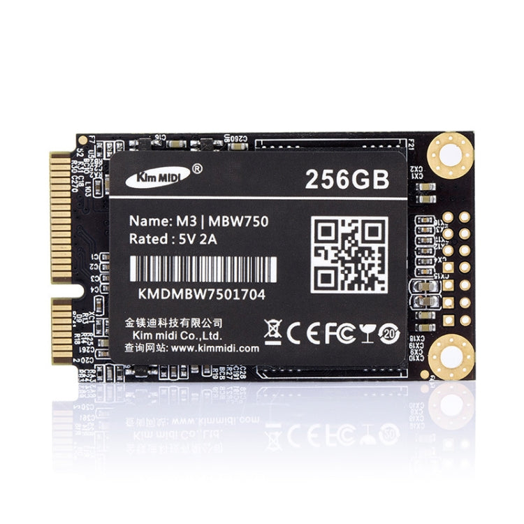 Kim MiDi  MBW750 3.8mm 1.8 inch mSATA Solid State Drive, Flash Architecture: MLC, Capacity: 256GB