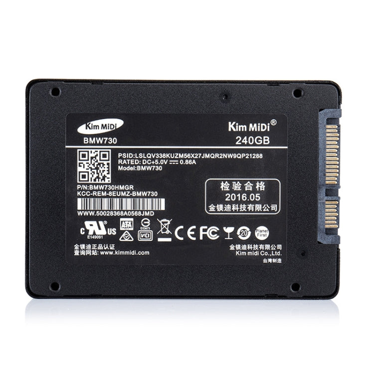 Kim MiDi  BMW730 7mm 2.5 inch SATA3 Solid State Drive, Flash Architecture: MLC, Capacity: 240GB