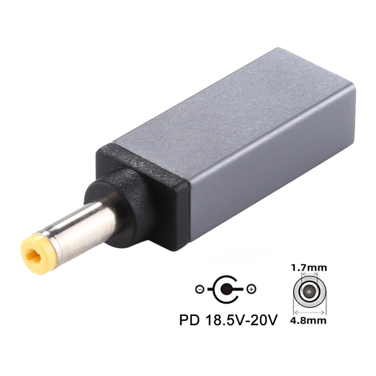 PD 18.5V-20V 4.8x1.7mm Male Adapter Connector
