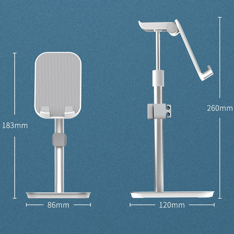 YZ-103 Upgraded Version Height Adjustable Phones / Tablet PCs Universal Aluminum Alloy Desktop Stand Headphone Stand Display Hanger with Cable Clip