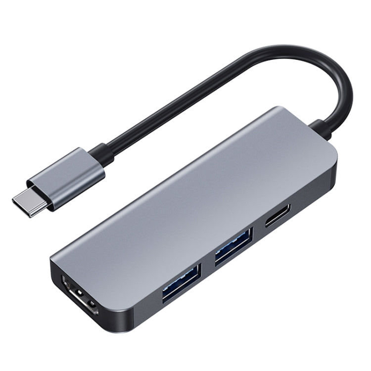 2008N 4 In 1 USB 3.0 x2 + HDMI + PD Multi-function Intelligent Type-C / USB-C HUB Docking Station