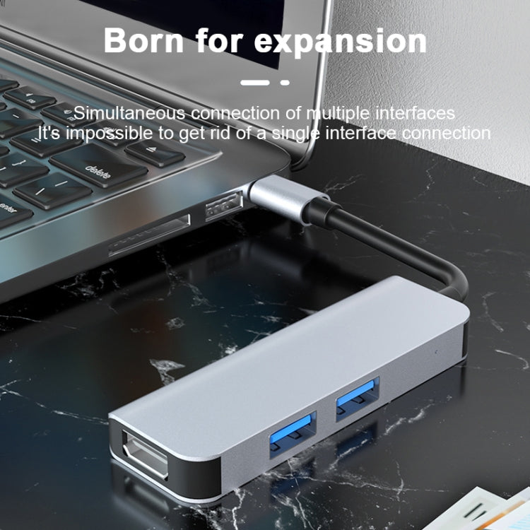 2011N 3 In 1 USB 3.0 x2 + HDMI Multi-function Type-C / USB-C HUB Docking Station