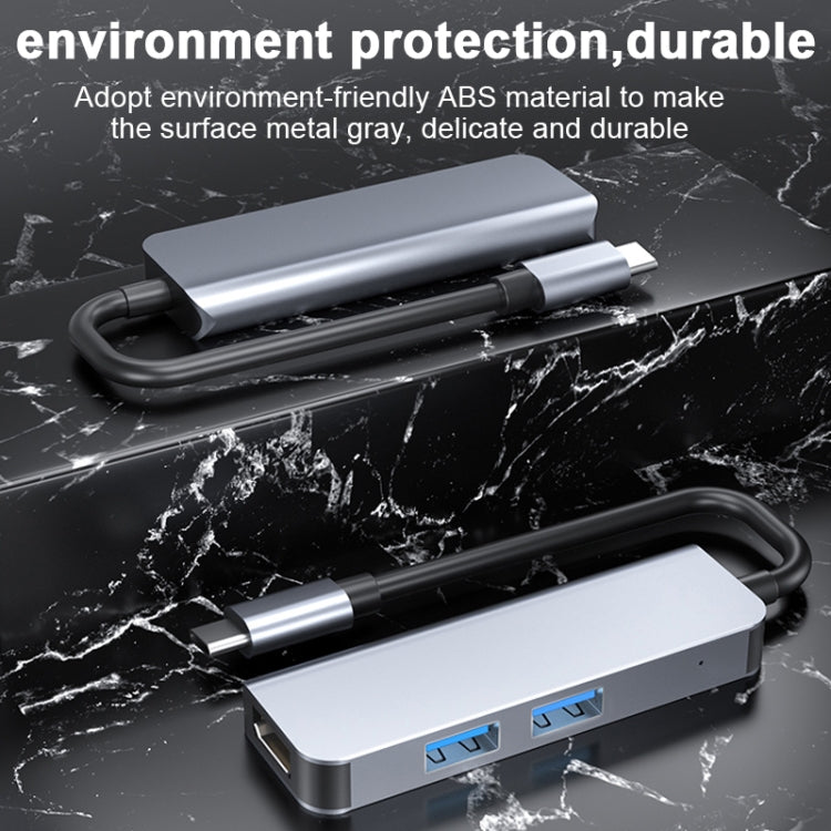 2011N 3 In 1 USB 3.0 x2 + HDMI Multi-function Type-C / USB-C HUB Docking Station