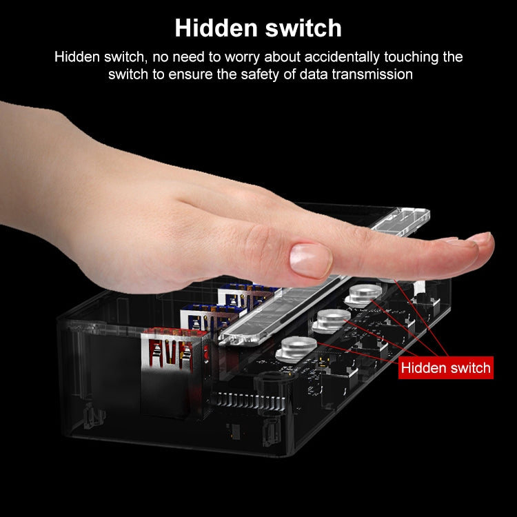 1718C Full Perspective 4 x USB 3.0 + 2.1A Fast Charge Port HUB