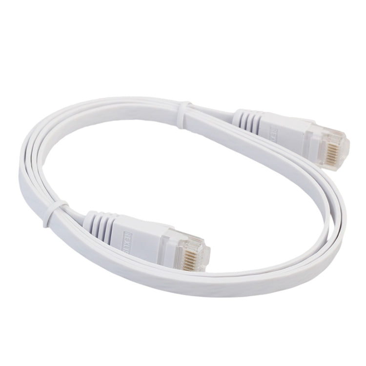 1m CAT6 Ultra-thin Flat Ethernet Network LAN Cable, Patch Lead RJ45