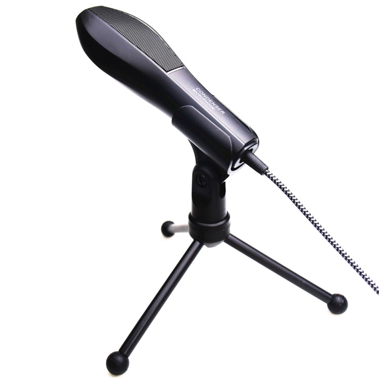 Yanmai Q5 USB 2.0 Game Studio Condenser Sound Recording Microphone with Holder, Compatible with PC and Mac for  Live Broadcast Show, KTV, etc.(Black)
