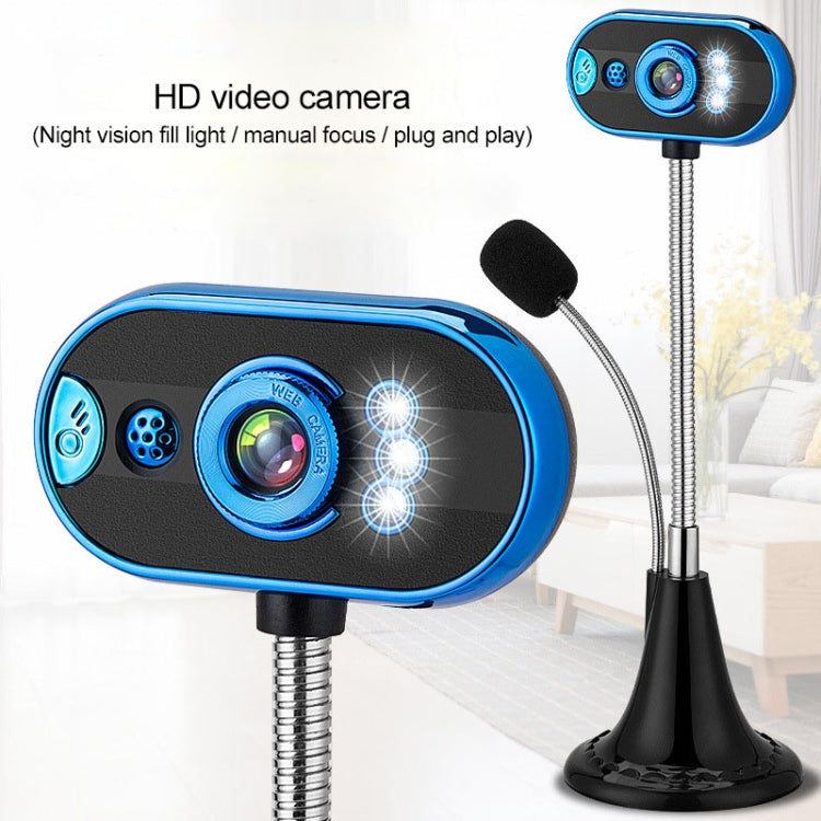 8.0 Mega Pixels USB Home Computer Camera with Mic & Night Vision Function
