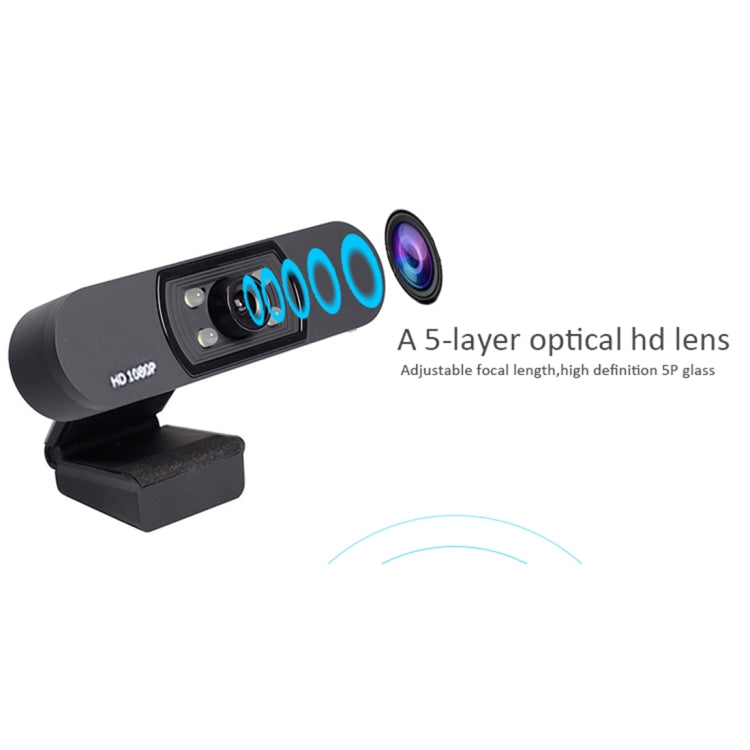 H800 2.0 Mega Pixels 1080P HD Drive-free USB Computer Camera