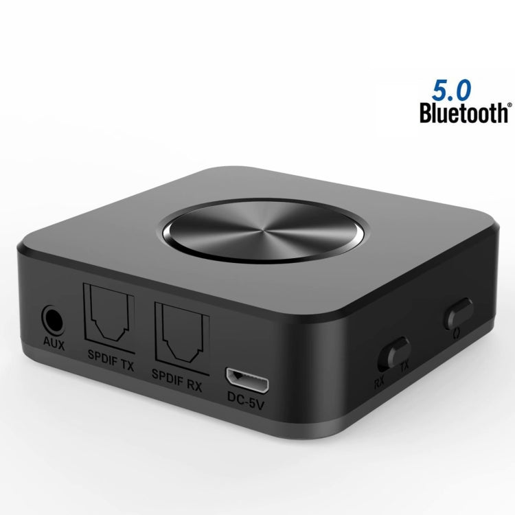 BT4863 Bluetooth V5.0+EDR  Wireless Bluetooth Transmitter Receiver Adapter Stereo Audio Music Adapter with 3.5mm Audio Cable(Black)