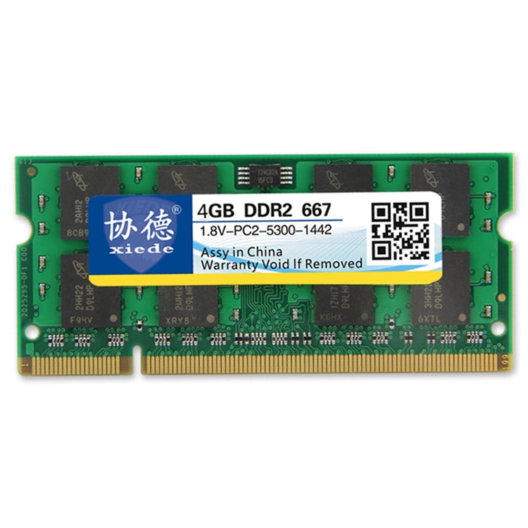 XIEDE X080 DDR2 667MHz 4GB General Full Compatibility Memory RAM Module for Laptop