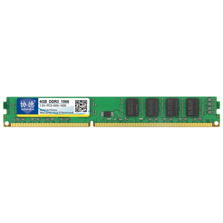 XIEDE X083 DDR3 1066MHz 4GB 1.5V General Full Compatibility Memory RAM Module for Desktop PC