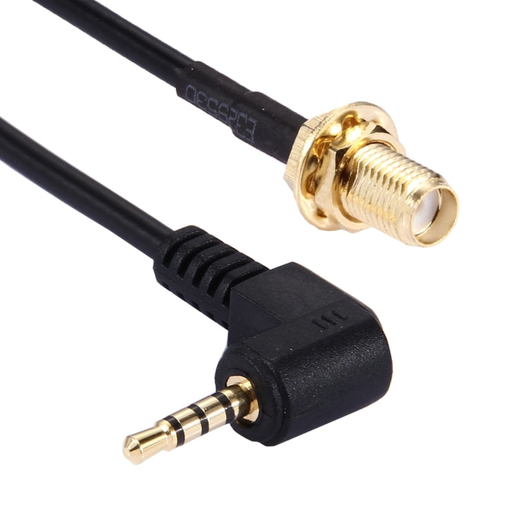 15cm 2.5mm Earphone Plug 90 Degree Elbow to SMA Female RG174 Cable
