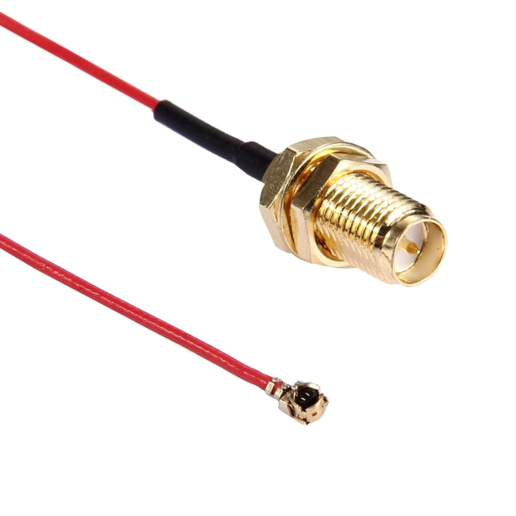 15cm IPX to RP-SMA Female RG178 Cable(Red)