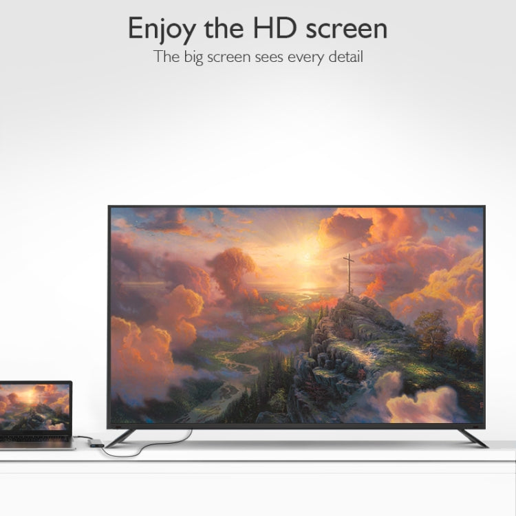 basix TW5A 5 in 1 USB-C / Type-C to 3 USB 3.0 + USB-C / Type-C + HDMI Interfaces HUB Adapter (Grey)