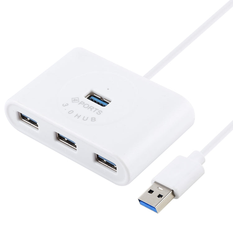 Portable 5Gbps Super Speed 4 Ports USB 3.0 HUB Cable Adapter, Cable Length: 50cm
