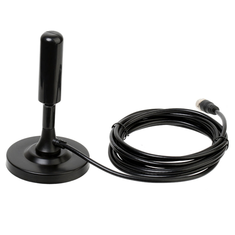 AN-2005B 4.5dBi Indoor HDTV Antenna with Suction Holder, VHF170-230/UHF470-862MHz(Black)