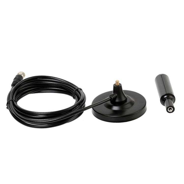 AN-2005B 4.5dBi Indoor HDTV Antenna with Suction Holder, VHF170-230/UHF470-862MHz(Black)