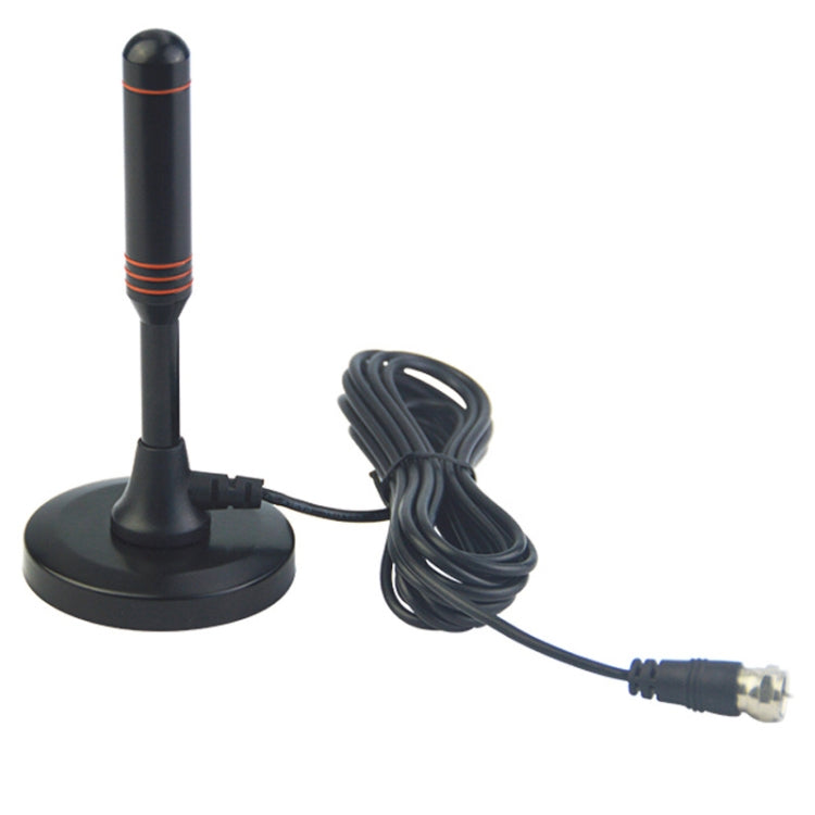 AN-2004 4.5dBi Indoor HDTV Antenna with Suction Holder, VHF170-230/UHF470-862MHz(Black)
