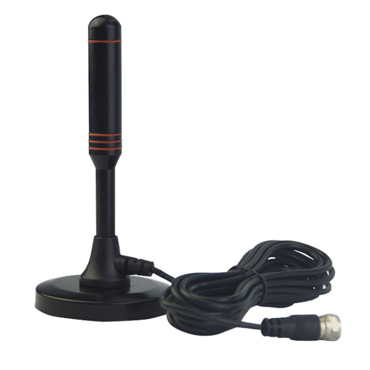 AN-2004 4.5dBi Indoor HDTV Antenna with Suction Holder, VHF170-230/UHF470-862MHz(Black)