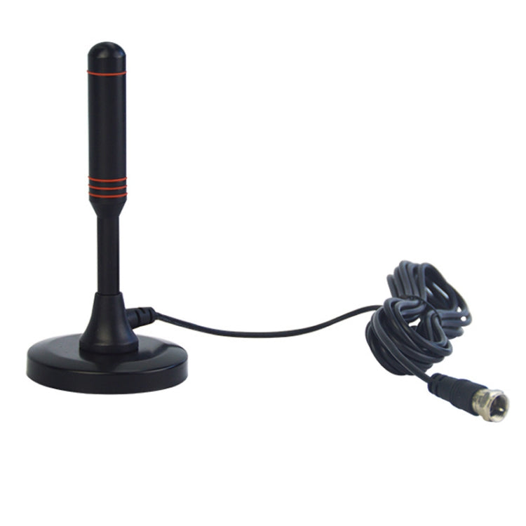 AN-2004 4.5dBi Indoor HDTV Antenna with Suction Holder, VHF170-230/UHF470-862MHz(Black)