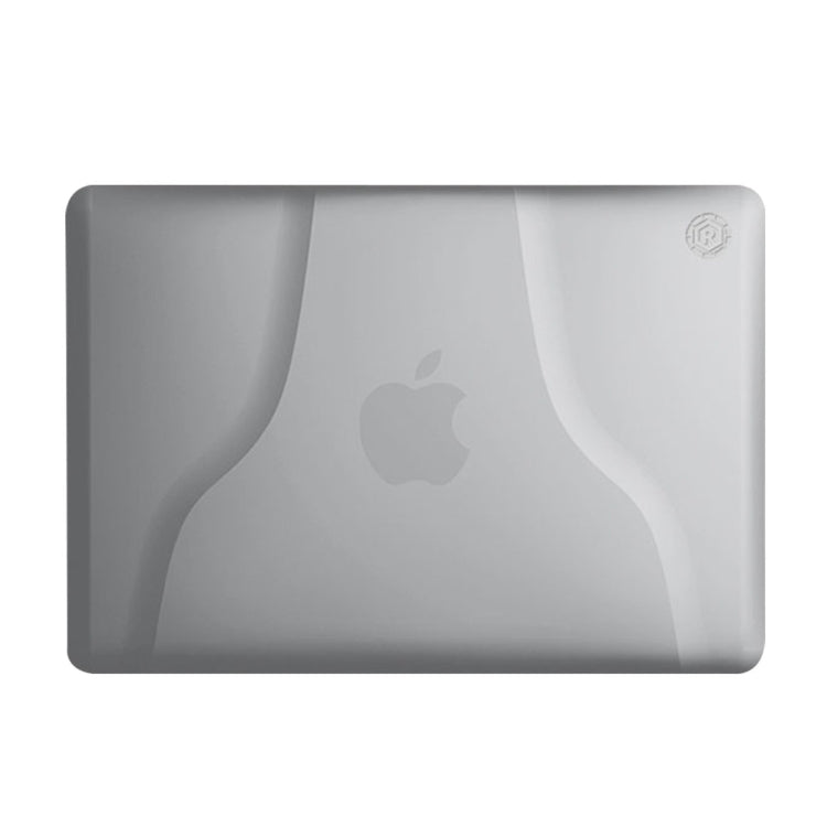 Multi-function Ultra-thin Translucent Heat Dissipation Laptop PC Protective Case for MacBook Air 13.3 inch, with Holder & Handle & Slip-resistant Feet