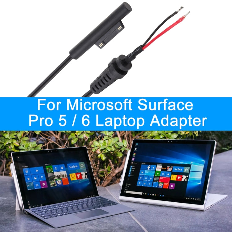 1.5m 6 Pin Magnetic Male Power Cable for Microsoft Surface Pro 5 / 6 Laptop Adapter