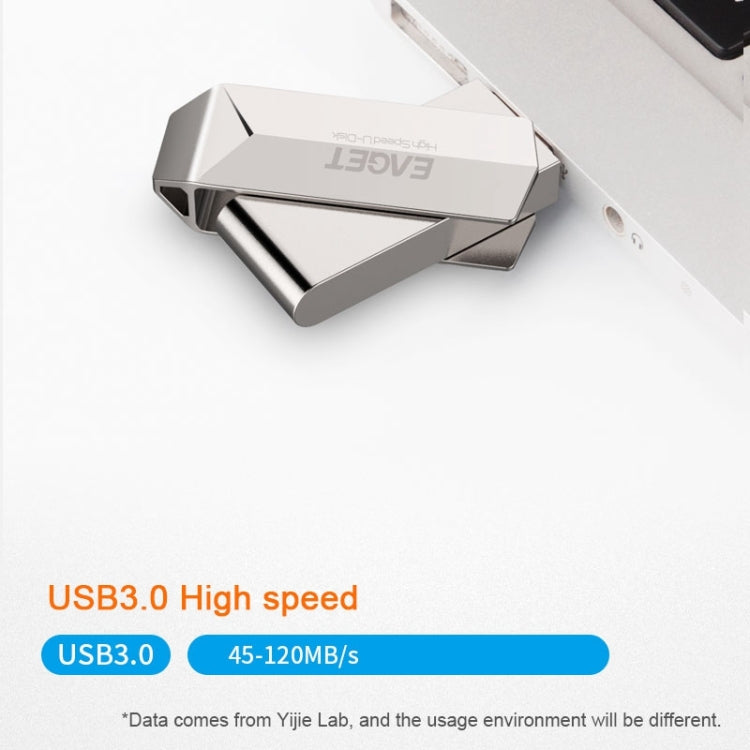 EAGET F70 64GB High-speed USB 3.0 360 Degree Rotating Zinc Alloy U Disk