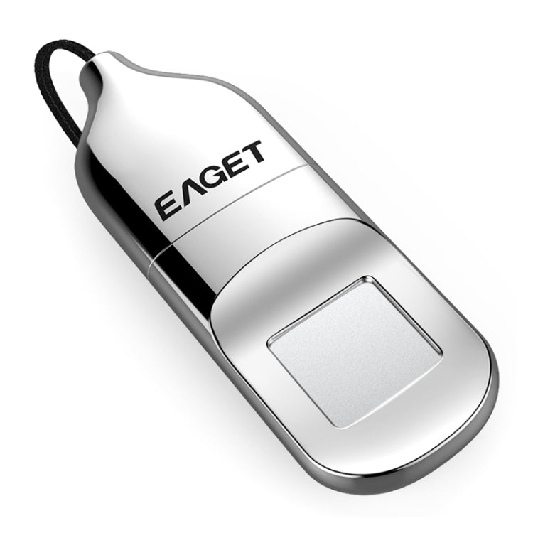 EAGET FU5 64GB USB 2.0 Fingerprint Encryption Password U Disk (Silver)