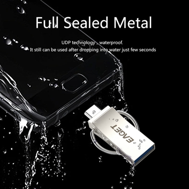 EAGET V90 16GB Waterproof 2 in 1 Micro USB + USB 3.0 Flash Disk for Android Smartphones & PC Computer, with OTG Function