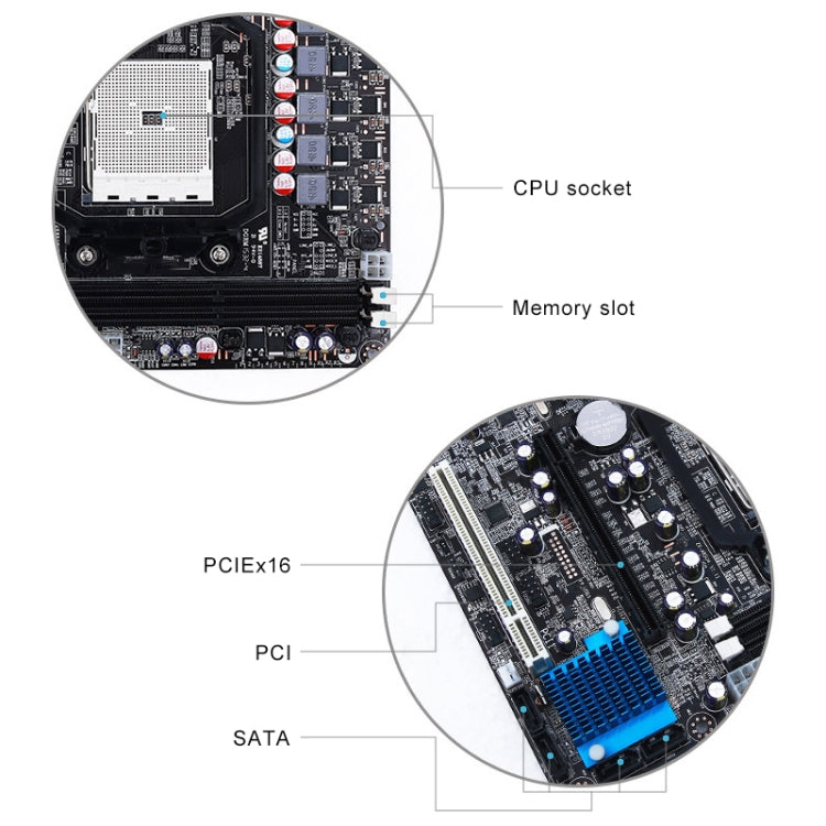 AMD A85 FM2 DDR3 Desktop Computer Motherboard Supports A10 / A8 with HDMI
