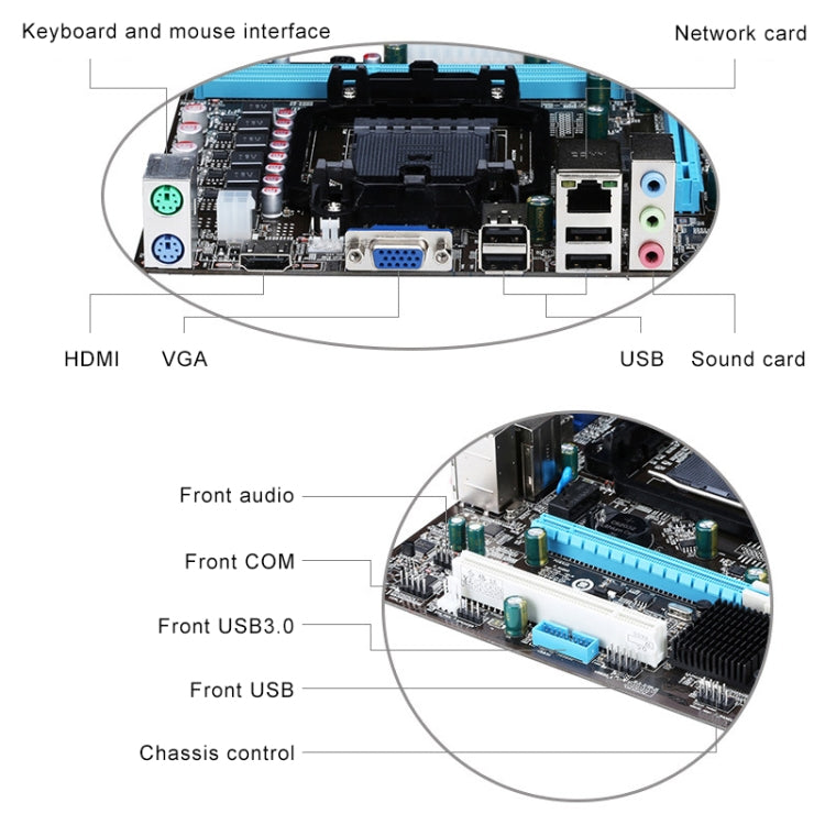 AMD A68P + FM2b DDR3 Computer Motherboard Supports FM2 / FM2 + HDMI VGA USB3.0