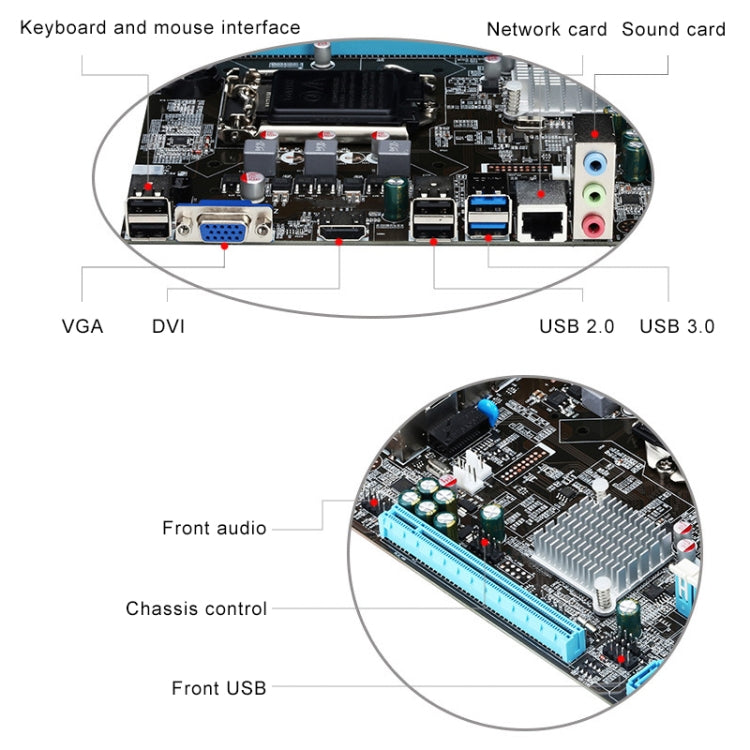 Motherboard Intel H81 1150 DDR3 Core 4 Generation Pentium Celeron with USB3.0 HDMI