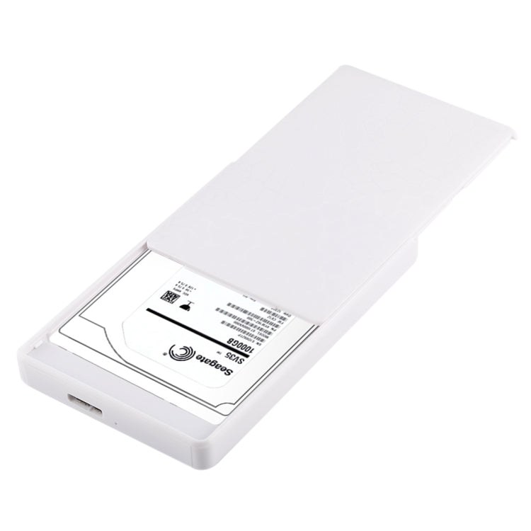 SEATAY HD101 Tool Free 2.5 inch USB 3.0 High-speed Interface Extender Hard Disk Case HDD Enclosure(White)