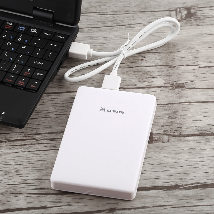 SEATAY HD101 Tool Free 2.5 inch USB 3.0 High-speed Interface Extender Hard Disk Case HDD Enclosure(White)