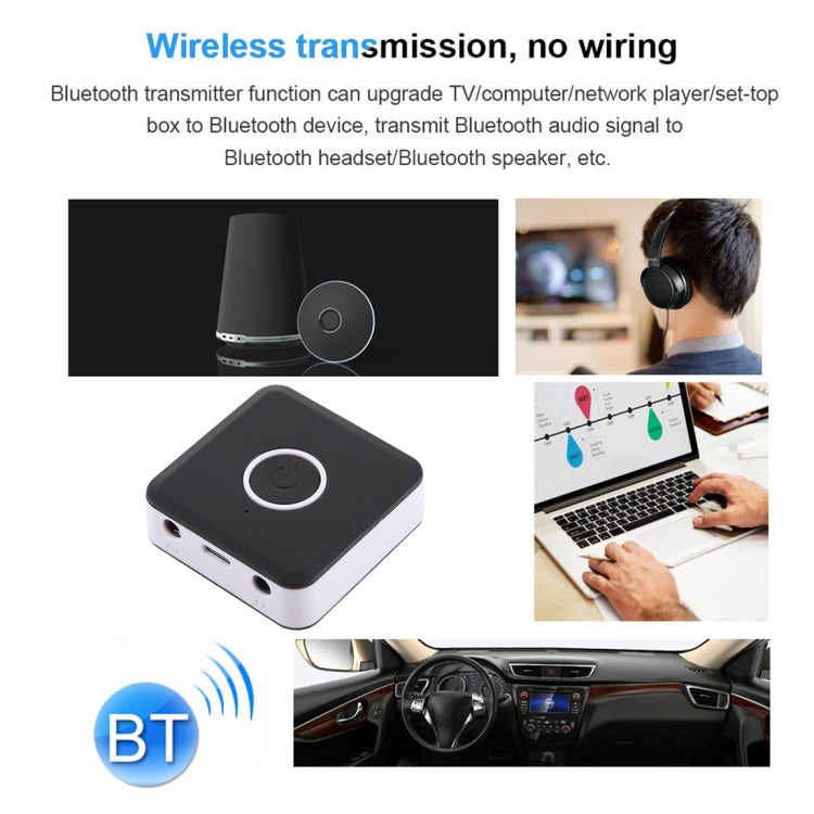 BYL-1815 2 in 1 Bluetooth V4.2 Audio Receiver / Transmitter Adapter (Black)