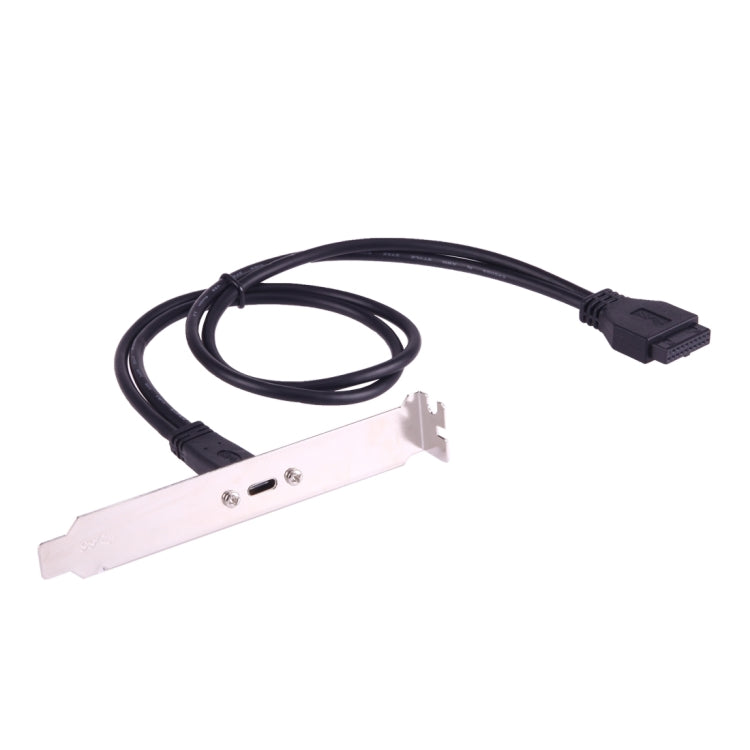 USB 3.0 20 Pin Female to USB-C / Type-C 3.1 Female Motherboard Mount Cable Adapter Connector