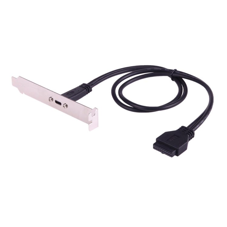 USB 3.0 20 Pin Female to USB-C / Type-C 3.1 Female Motherboard Mount Cable Adapter Connector