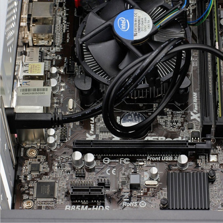 USB 3.0 20 Pin Female to USB-C / Type-C 3.1 Female Motherboard Mount Cable Adapter Connector
