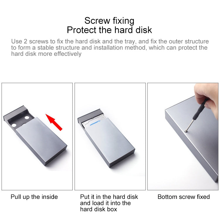 SATA 2.5 / 3.5 inch USB3.0 Interface External Mechanical Hard Disk Box