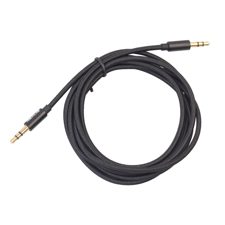 REXLIS 3629 3.5mm Male to Male Car Stereo Gold-plated Jack AUX Audio Cable for 3.5mm AUX Standard Digital Devices, Length: 1.8m