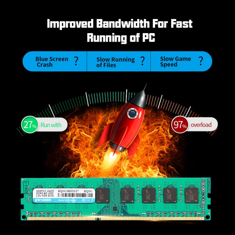 Yvonne DDR3 8GB 1600MHz 1.35V Laptop PC Memory RAM