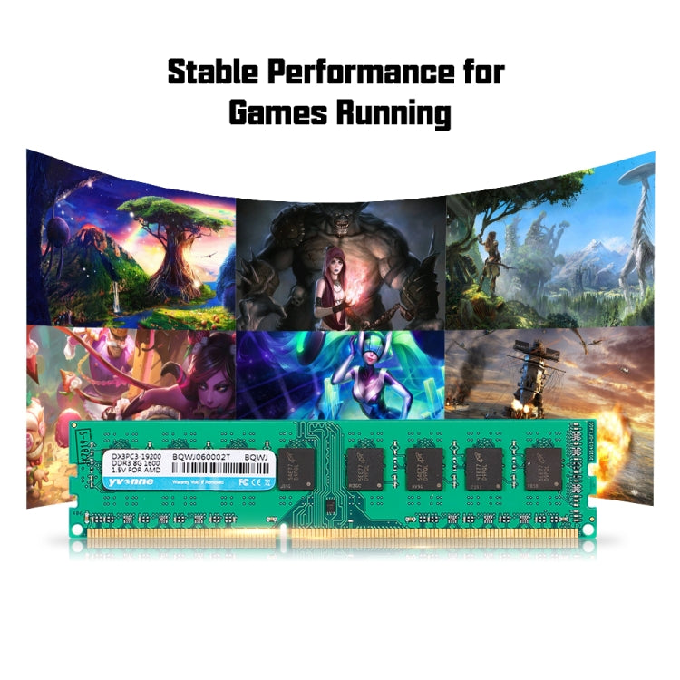 Yvonne DDR3 8GB 1600MHz 1.35V Laptop PC Memory RAM