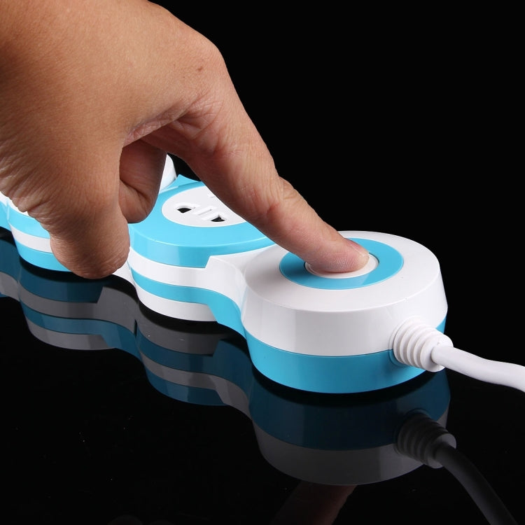 Rotatable Wreath Shape Power Socket Adapter Converter with 4 US / AU / EU Plug Supply Hubs & 3.8A Dual USB Ports